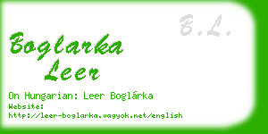 boglarka leer business card